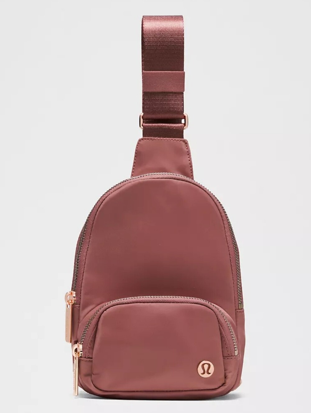 Lululemon Small Everywhere Sling Backpack Purse Dusk With Rose Gold 2L